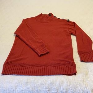 Brick Red-Orange anthropologie sweater, small